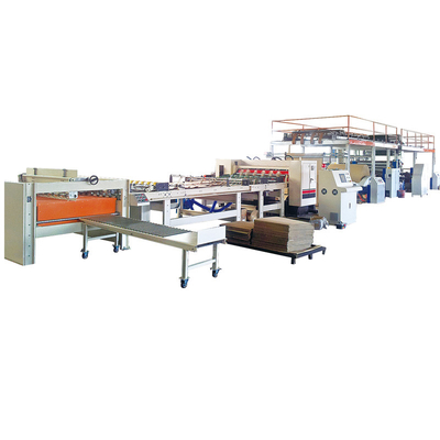 คุณภาพ  Semi Automatic 2 Ply Sheet Corrugation Machine Corrugated Roll Former โรงงาน