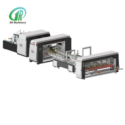 คุณภาพ  Automatic Folder Gluer Stitcher 2600 Model PLC Servo Control โรงงาน
