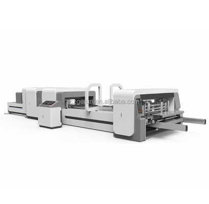 คุณภาพ  Advanced Automatic Folder Gluer Stitcher Machinery Multi Function โรงงาน