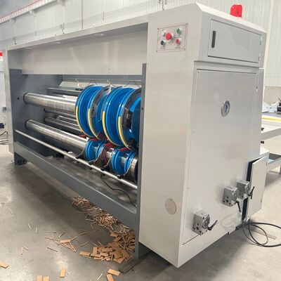 คุณภาพ  PLC Control Rotary Slotting Machine With 4 Groups Knives Designed To Improve Slotting Accuracy And Operational Efficiency โรงงาน