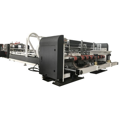 คุณภาพ  Durable Automatic Folder Gluer Stitcher with 3 Year Warranty and PLC Servo Drive for Corrugated Box Folding Stitching Machine โรงงาน