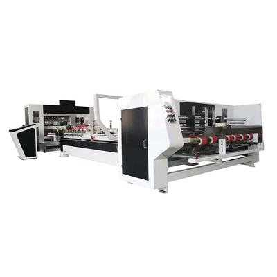 คุณภาพ  2800 Touch Screen Carton Box Folder Gluer Machine Corrugated Cardboard Making โรงงาน