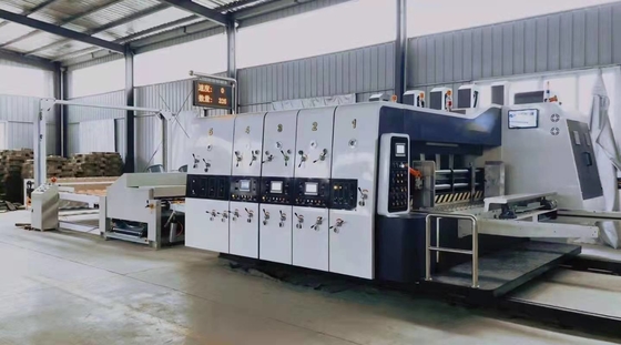ค ณภาพส ง Flexo Folder Gluer Casemaker สําหร บการบรรจุกล่องกล่อง
