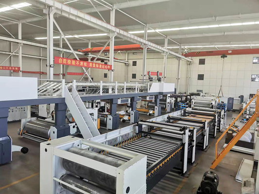 Gerun 300-2500 ประเภทสายการผลิตกระดาษลูกฟูกความเร็วสูงห้าชั้น