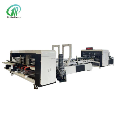 กล่องกระดาษ Automatic Folder Gluer 1000mm Vacuum Suction Feeding