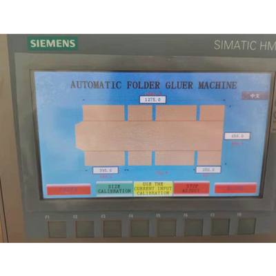 กล่องกระดาษ Automatic Folder Gluer 1000mm Vacuum Suction Feeding