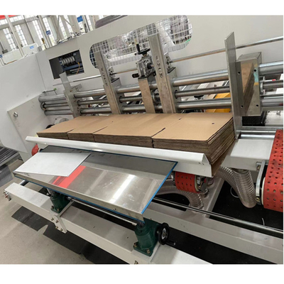 กล่องกระดาษ Automatic Folder Gluer 1000mm Vacuum Suction Feeding