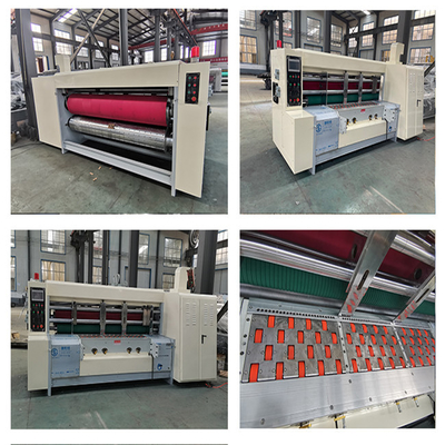 เครื่องตัดตายกล่องกระดาษลูกฟูกแบบโรตารี่อัตโนมัติพร้อม Slotting