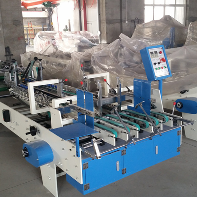 กระดาษแข็งอัตโนมัติกล่องรูปร่างพิเศษ Flexo Folder Gluer บรรจุภัณฑ์ขนาดเล็ก