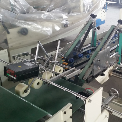 กระดาษแข็งอัตโนมัติกล่องรูปร่างพิเศษ Flexo Folder Gluer บรรจุภัณฑ์ขนาดเล็ก