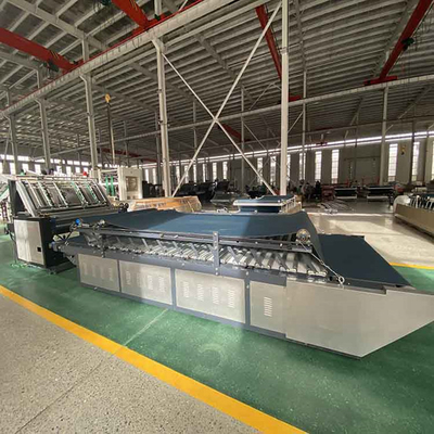 เครื่องเคลือบขลุ่ย Servo กึ่งอัตโนมัติ 1600 มม. ลูกฟูกด้านเดียว 6kw