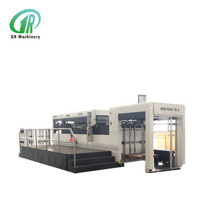 เครื่องตัดดายกระดาษลูกฟูกอัตโนมัติ PLC ระบบไฮดรอลิก พร้อมการพับรอยและตัดดาย ที่ 5000 ชิ้น/ชั่วโมง สำหรับเครื่องตัดดายกล่องลูกฟูก