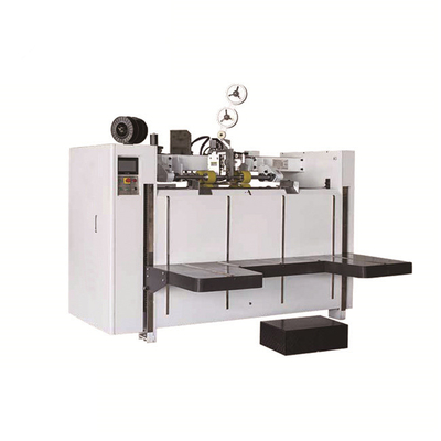 เครื่องผลิตกล่องกระดาษแข็ง PLC 3 ชั้น Cardboard Stitching Gerun