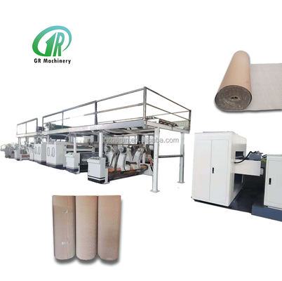 Plc ควบคุมสายการผลิตกระดาษลูกฟูกความเร็วการออกแบบ 200m / นาที