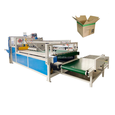 เครื่องติดกาวกล่องอัตโนมัติไฟฟ้าหนักกล่องโลหะลูกฟูก