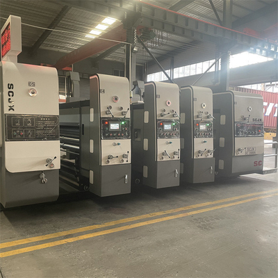 เครื่องพิมพ์กล่องเร่งสูง Flexo corrugated เครื่องพิมพ์กล่องเร่งสูง