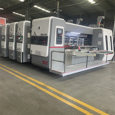 Flexo Folder Gluer With Anvil คอมพิวเตอร์สล็อตเตอร์สําหรับการฝึกการทํากระดาษกล่อง