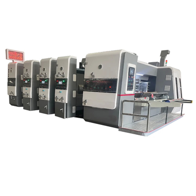 เครื่องพิมพ์กล่องเร่งสูง Flexo corrugated เครื่องพิมพ์กล่องเร่งสูง