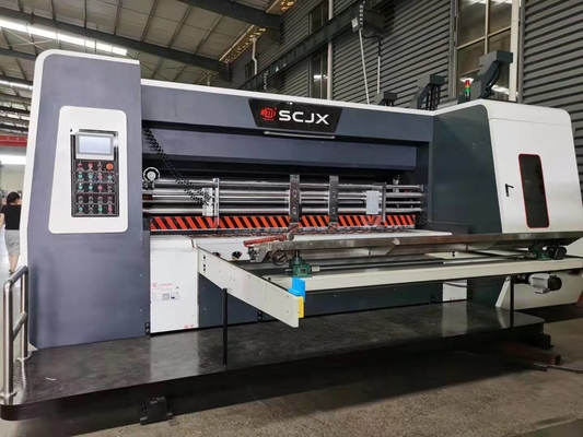 เครื่องพิมพ์เฟล็กโซบอร์ดลูกฟูก กล่องกระดาษพิมพ์ Slotting Machine