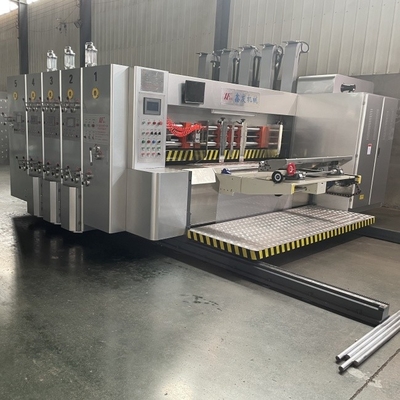 เครื่องพิมพ์อัตโนมัติ Flexoprinter Slotter Die Cutter กล่องกล่องกระดาษกระดาษ