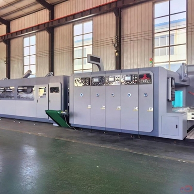 เครื่องแก้ไขกล่องความถี่สูง FFG Flexo Printing Folding Gluer Case Making Machine