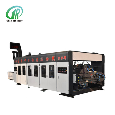 FFG Flexo Printing Folding Gluer Case Making Machine Mesh Hole ระบบล้อกาวขนาดใหญ่