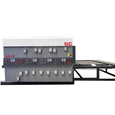 50HZ Digital Flexographic Corrugated Carton เครื่องพิมพ์เฟล็กโซ Chain Feeder