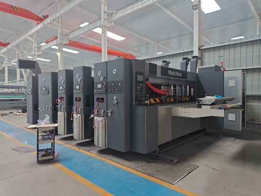 เครื่องตัดกระดาษกล่องอัตโนมัติความเร็วสูง Flexo Printing Slotting Die
