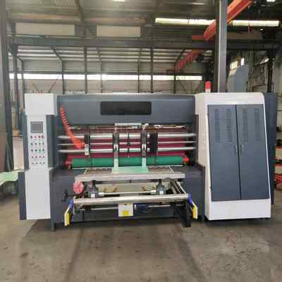 เครื่องสล็อตเตอร์แบบหมุนควบคุมไฟฟ้าสำหรับขนาดแผ่นขั้นต่ำ 400 มม. X 600 มม. และความเร็วเชิงกลสูงสุด 150 ม./นาที