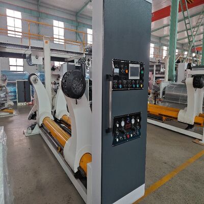 ความต้องการอุณหภูมิ 160C ถึง 180C สายการผลิตกระดาษกระดาษ corrugated รวม 2 ชิ้น วาล์วสัดส่วนและระบบการเปลือกแห้ง