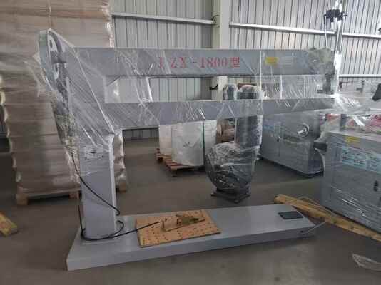 เครื่องเย็บกล่องกล่องกล่อง DZX-1800 มือด้วยความเร็ว 250 / นาทีและหมุนต่อเนื่องเพื่อการบรรจุที่ประสิทธิภาพ