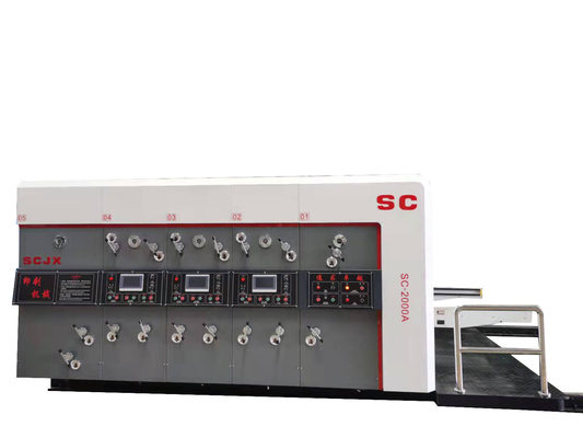 900x2000 Ink Paperboard Corrugated Carton Flexo Printing Machine Slotting