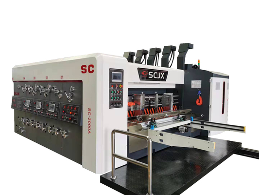 900x2000 Ink Paperboard Corrugated Carton Flexo Printing Machine Slotting