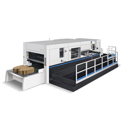 กระดาษแข็ง Flatbed เครื่องตัดกระดาษลูกฟูกแผ่น Fed เครื่องตัดโรตารี่