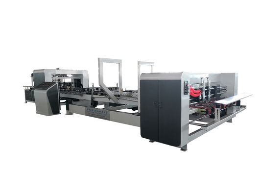 เครื่องจักรกล่องกระดาษลูกฟูกอัตโนมัติเครื่องเฟล็กโซ Gluer