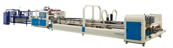 เครื่องเย็บปะติดปะต่อโฟลเดอร์อัตโนมัติแบบเต็มรูปแบบ OEM สำหรับการติดกาวกล่องลูกฟูก