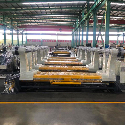 สายการผลิตแผ่นลูกฟูกแบบม้วนอัตโนมัติแบบไม่มีเพลาสำหรับม้วนกระดาษ