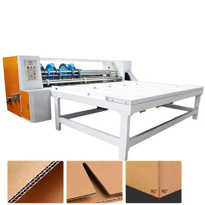 เครื่อง Slotter โรตารี่กึ่งอัตโนมัติลูกฟูกสำหรับการพับกระดาษแข็ง